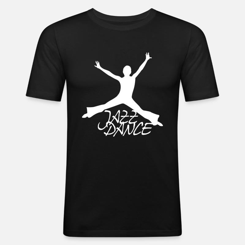 JAZZ DANCE - Männer Slim Fit T-Shirt - Schwarz