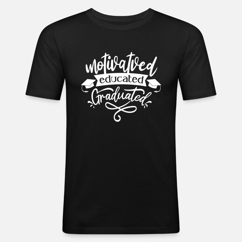 Completion Certificate Passed - Men's Slim Fit T-Shirt - black