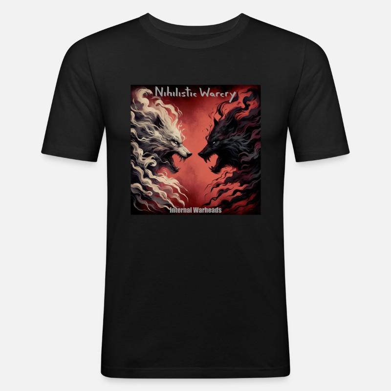 NW - Interne Gefechtsköpfe - Männer Slim Fit T-Shirt - Schwarz