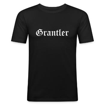 Grantler Bayern Design Geschenk Männer - Männer Slim Fit T-Shirt - Schwarz - Vorne - Nik (191cm)
