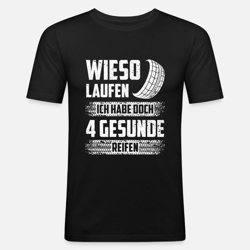 Autofahrer Schrauber Tuning - Männer Slim Fit T-Shirt - Schwarz