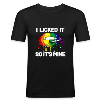 CSD - Männer Slim Fit T-Shirt - Schwarz - Vorne - Nik (191cm)