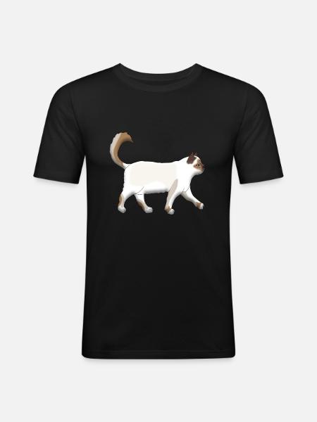 Sacred Birman goes - Men's Slim Fit T-Shirt - black