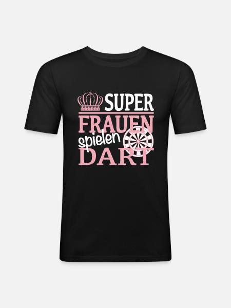 Women darts darts - Men's Slim Fit T-Shirt - black