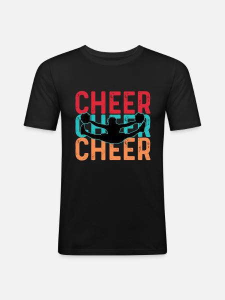Cheering Cheer Varsity Players Poison - Men's Slim Fit T-Shirt - black