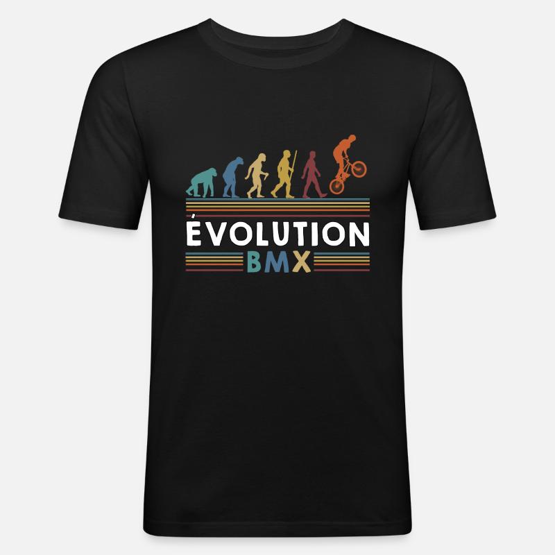Evolution - BMX - Men's Slim Fit T-Shirt - black