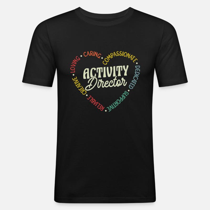 Awesome Activity Director Activity - Männer Slim Fit T-Shirt - Schwarz
