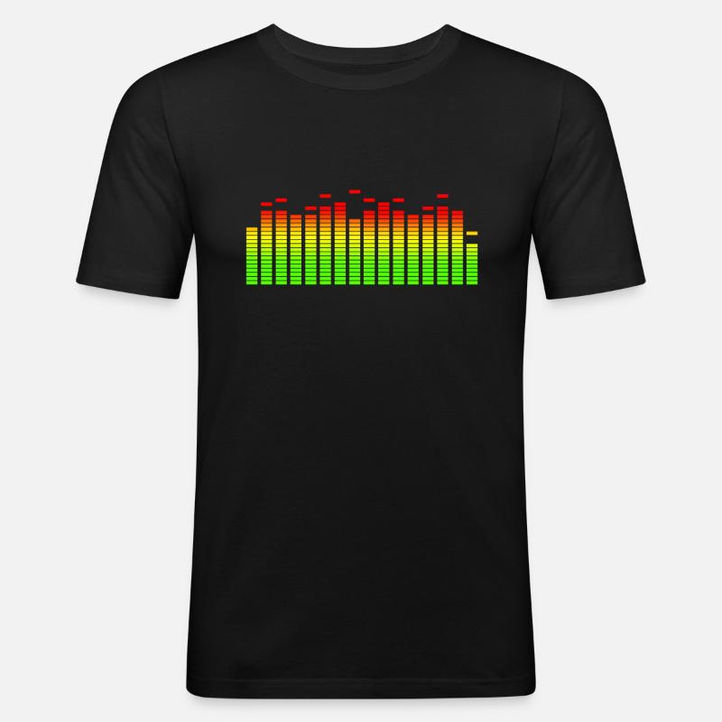 EQUALIZER - Männer Slim Fit T-Shirt - Schwarz
