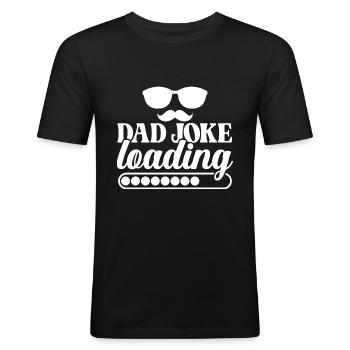 Dad Joke Loading - Men's Slim Fit T-Shirt - black - Front - Nik (191cm)