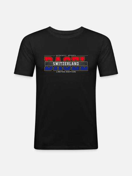 BASEL - Men's Slim Fit T-Shirt - black