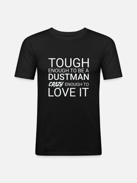 Dustman Crazy - Men's Slim Fit T-Shirt - black