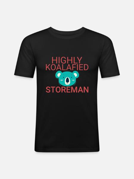 Storeman Koalafied - Men's Slim Fit T-Shirt - black