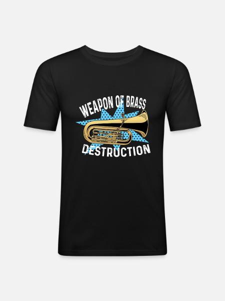 Brass Weapon Abomination Poison - Men's Slim Fit T-Shirt - black
