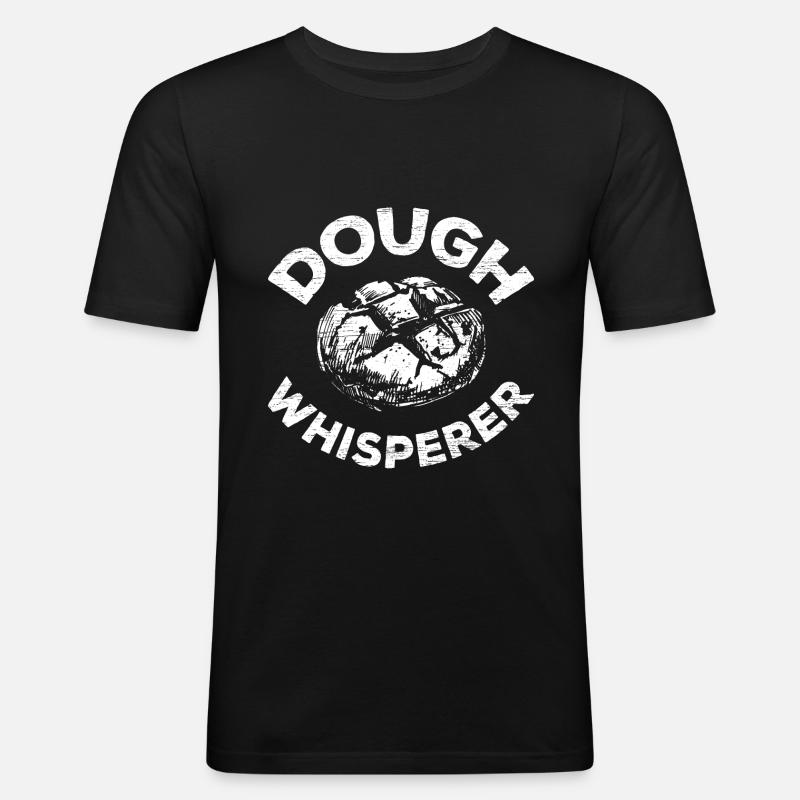Brot backen Bäcker - Männer Slim Fit T-Shirt - Schwarz