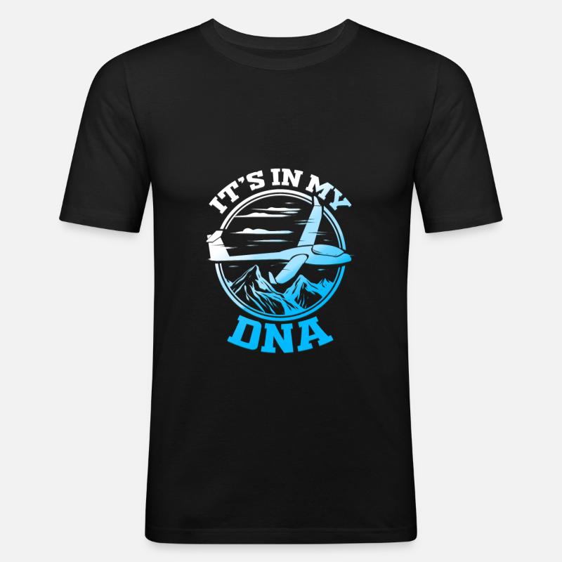 Gliding pilot glider glider pilot - Men's Slim Fit T-Shirt - black