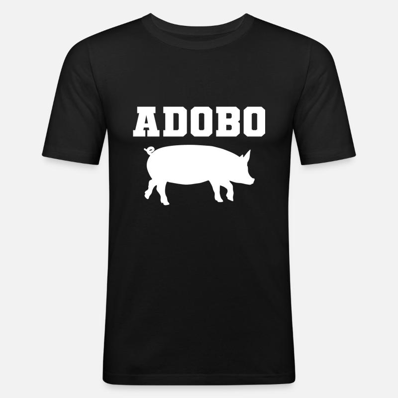 Adobo. Koch Gift - Männer Slim Fit T-Shirt - Schwarz
