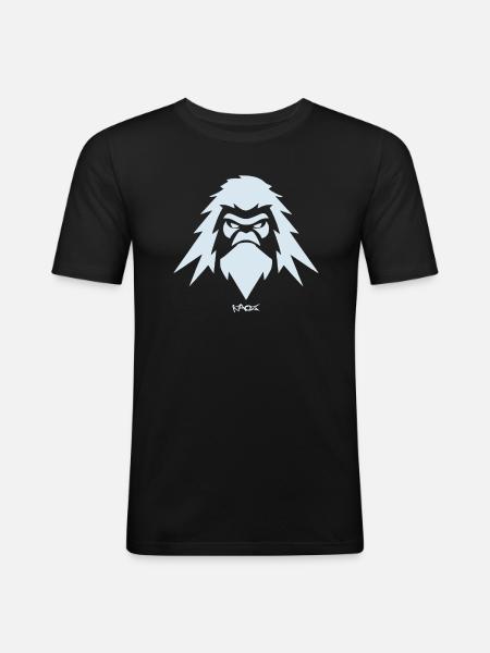 Mountain Yeti Mountains Emblem - Men's Slim Fit T-Shirt - black