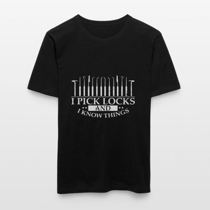 Conceptions de service de déverrouillage Lockpicking Lock Picking T-shirt près du corps Homme