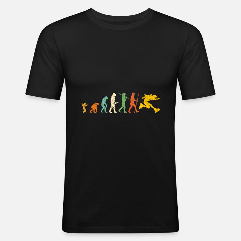 Roller Evolution - Men's Slim Fit T-Shirt - black