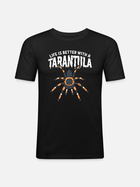 Tarantula Lovers Spider Lovers - Men's Slim Fit T-Shirt - black