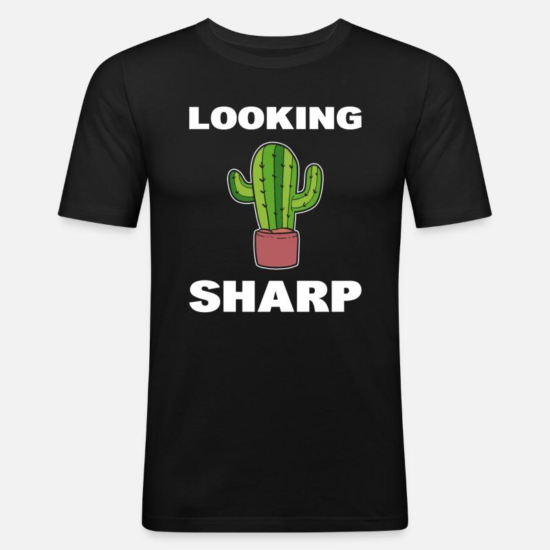 Looking Sharp Gärtner - Männer Slim Fit T-Shirt - Schwarz