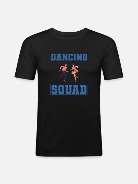 Tanzliebhaber Tanzlehrer Tänzer - Männer Slim Fit T-Shirt - Schwarz