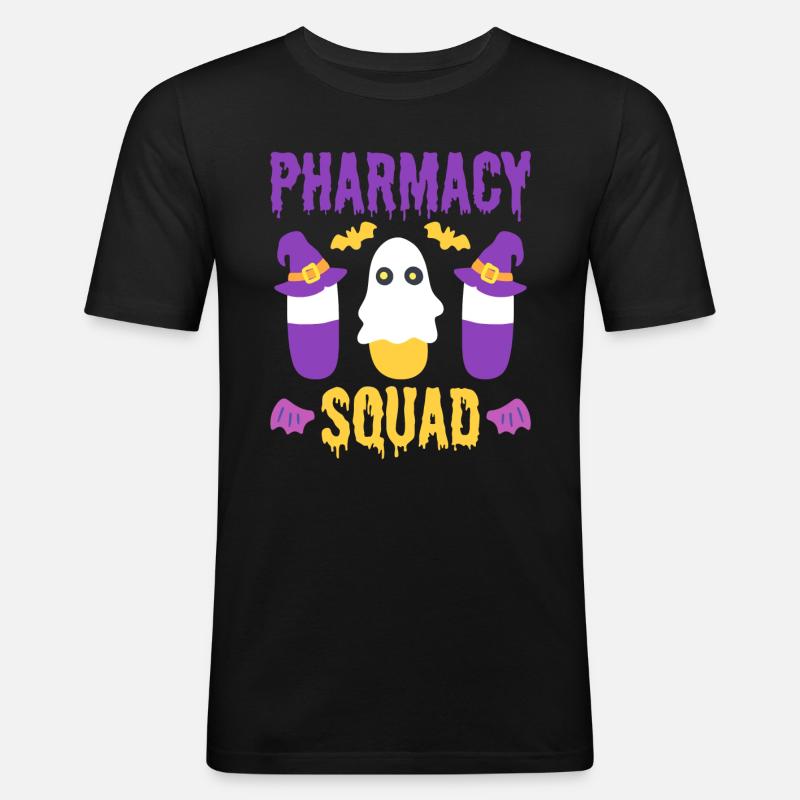 Pharmacy Squad Apotheker - Männer Slim Fit T-Shirt - Schwarz