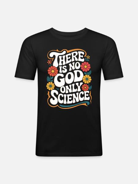 Ateisme, Ateist, Anti-religion, Agnostiker - Herre Slim Fit T-Shirt - sort