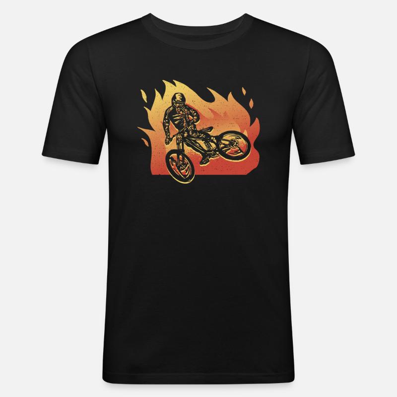 VTT Vélo VTT - T-shirt près du corps Homme - noir