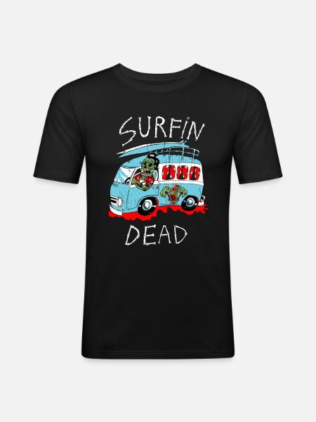 kombi zombie - Men's Slim Fit T-Shirt - black