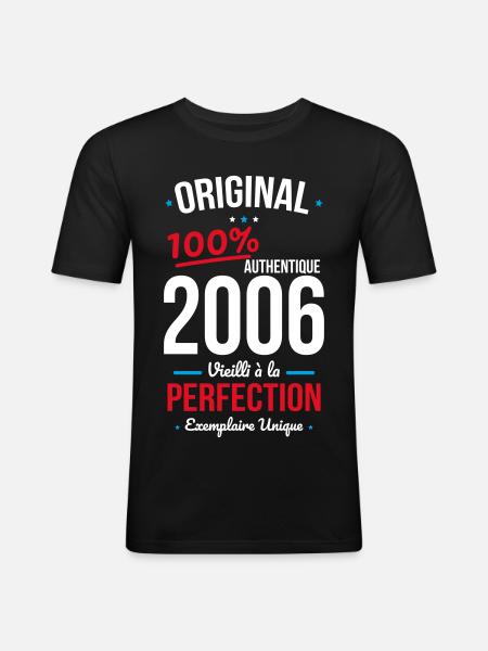 2006 – Original – Unique copy - Men's Slim Fit T-Shirt - black