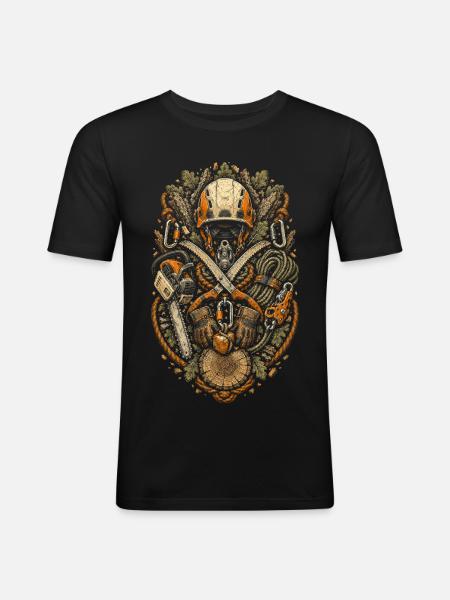 Arboristes Arboristes - T-shirt près du corps Homme - noir