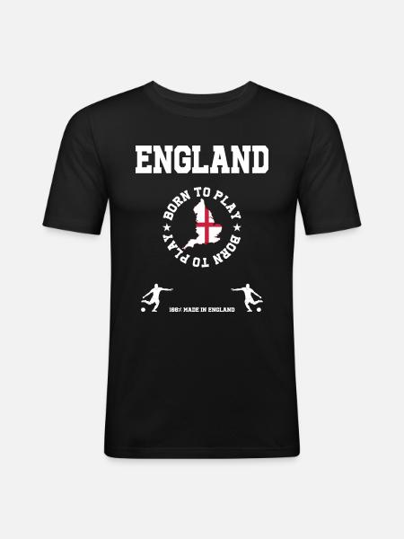 England - Men's Slim Fit T-Shirt - black