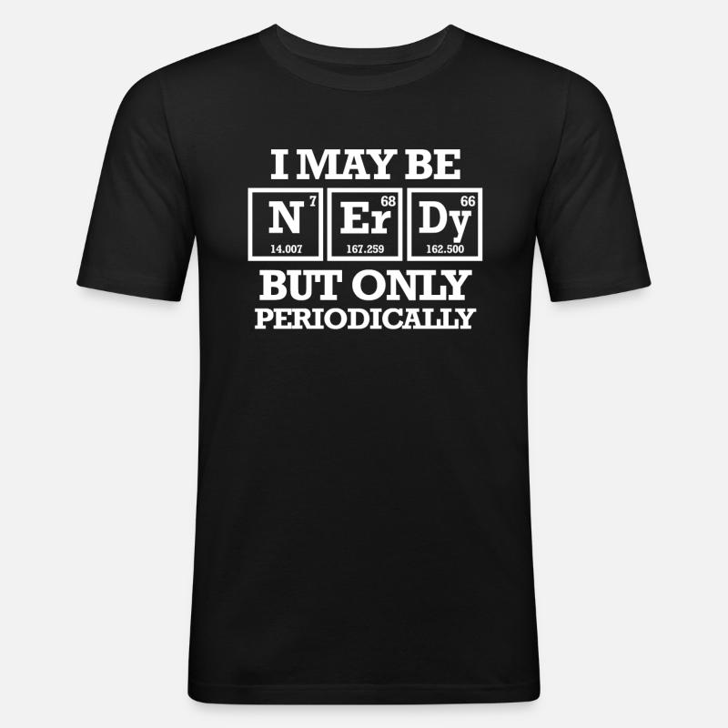 Science nerd gift - Men's Slim Fit T-Shirt - black