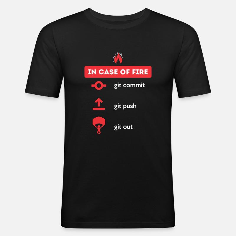 Programmierer Spruch - Informatik Code - Männer Slim Fit T-Shirt - Schwarz