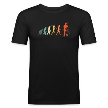 Double bass Double bass player Double bass player - Men's Slim Fit T-Shirt - black - Front - Nik (191cm)