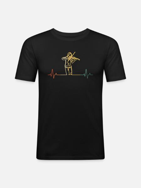 Violin Violinist Violinist - Men's Slim Fit T-Shirt - black