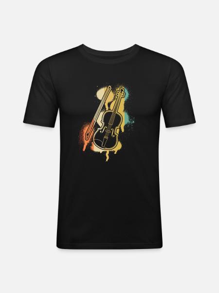 Violin Violinist Violinist - Men's Slim Fit T-Shirt - black