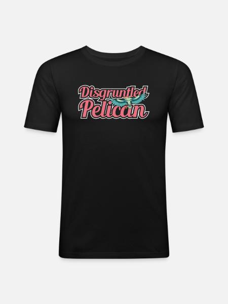 Pélican Pas un Pélican Pélican - T-shirt près du corps Homme - noir
