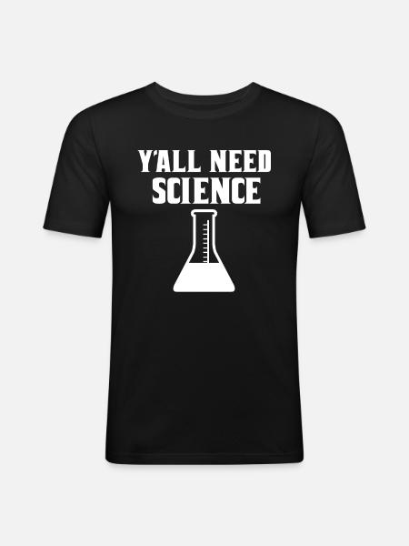 Scientist, physicist, chemist, teacher - Men's Slim Fit T-Shirt - black