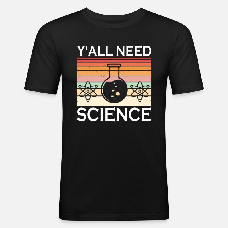 Scientist, physicist, chemist, teacher - Men's Slim Fit T-Shirt - black