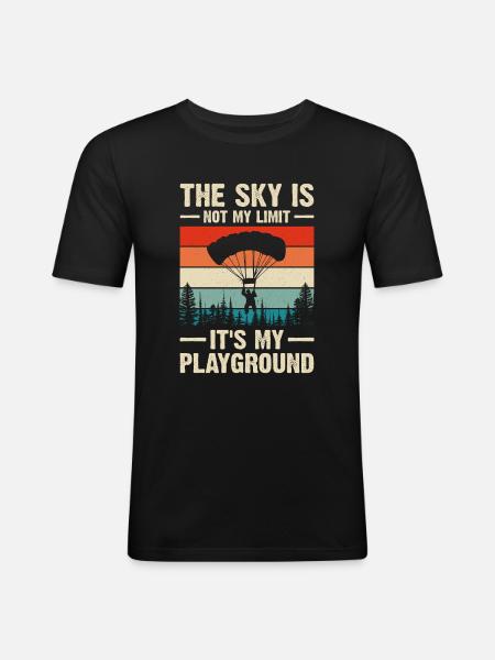 Skydiving Skydiving - Men's Slim Fit T-Shirt - black