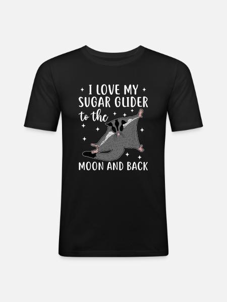 Sugar glider - Men's Slim Fit T-Shirt - black