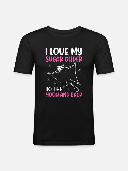 Sugar glider - Men's Slim Fit T-Shirt - black