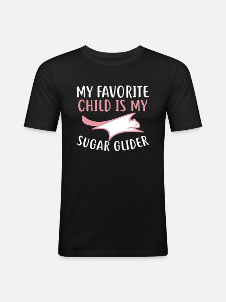 Sugar glider - Men's Slim Fit T-Shirt - black