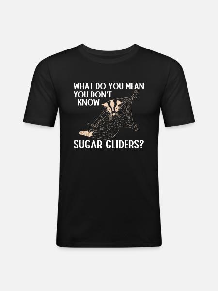 Sugar glider - Men's Slim Fit T-Shirt - black