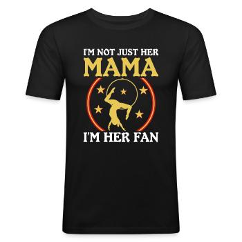 Trapèze de cirque pour costume de trapéziste - T-shirt près du corps Homme - noir - Devant - Nik (191cm)