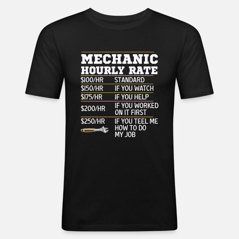 Mechanical Ignition - Work Engineer - Men's Slim Fit T-Shirt - black
