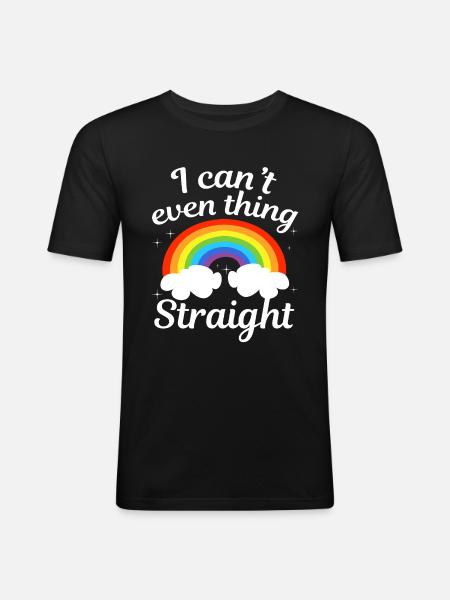 I can't even think - Men's Slim Fit T-Shirt - black