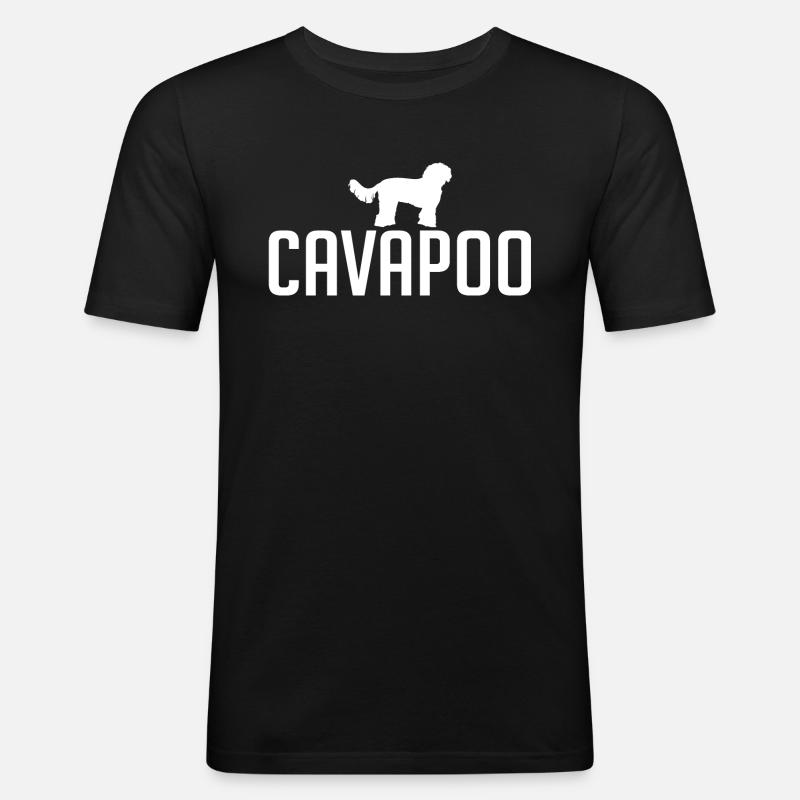 Cavapoo Dog breeds Dogs Wilsigns - Men's Slim Fit T-Shirt - black